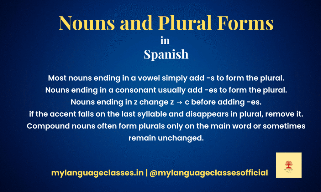 Spanish Nouns and Plural Forms | My Language Classes