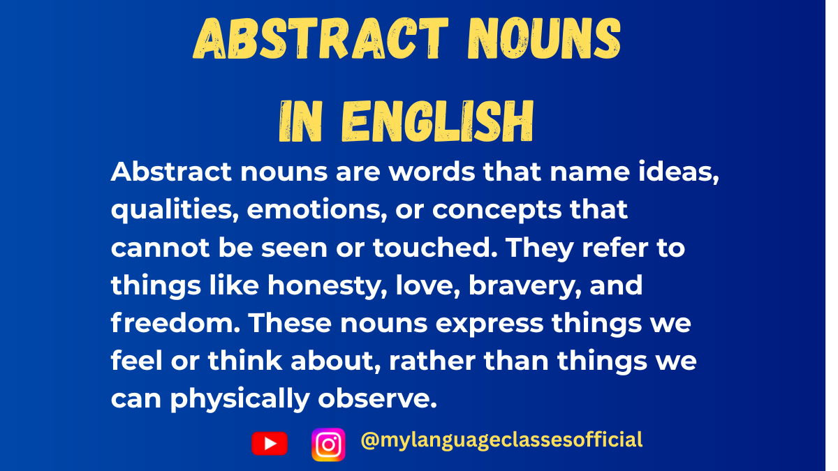 Abstract Nouns in English: Rules, Examples, Exercises