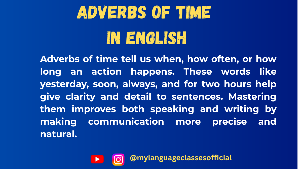 Adverbs of Time in English Grammar