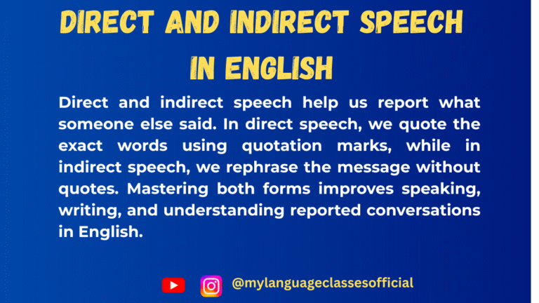 Direct and Indirect Speech in English: Grammar Rules, Usage & Examples ...