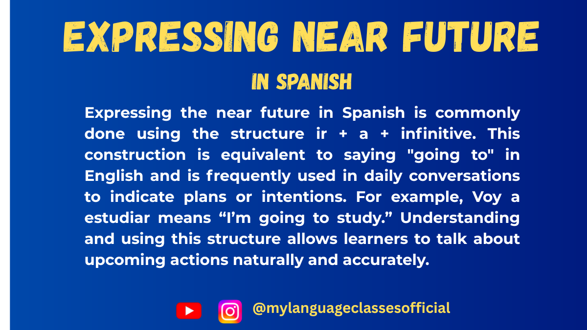 Ir a + Infinitive: Expressing Near Future in Spanish