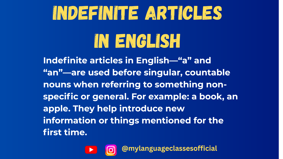 Mastering Indefinite Articles in English: A Simple Guide to Using “A” and “An” Correctly Every Time