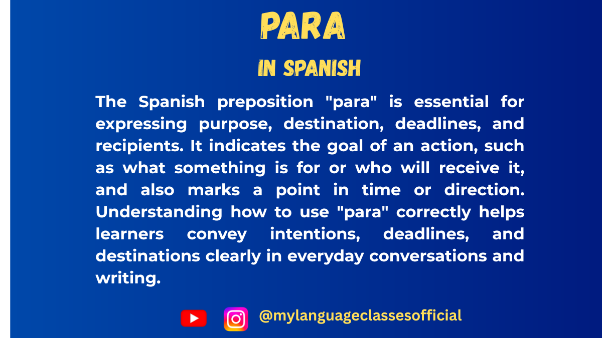 Everything You Need to Know About PARA in Spanish