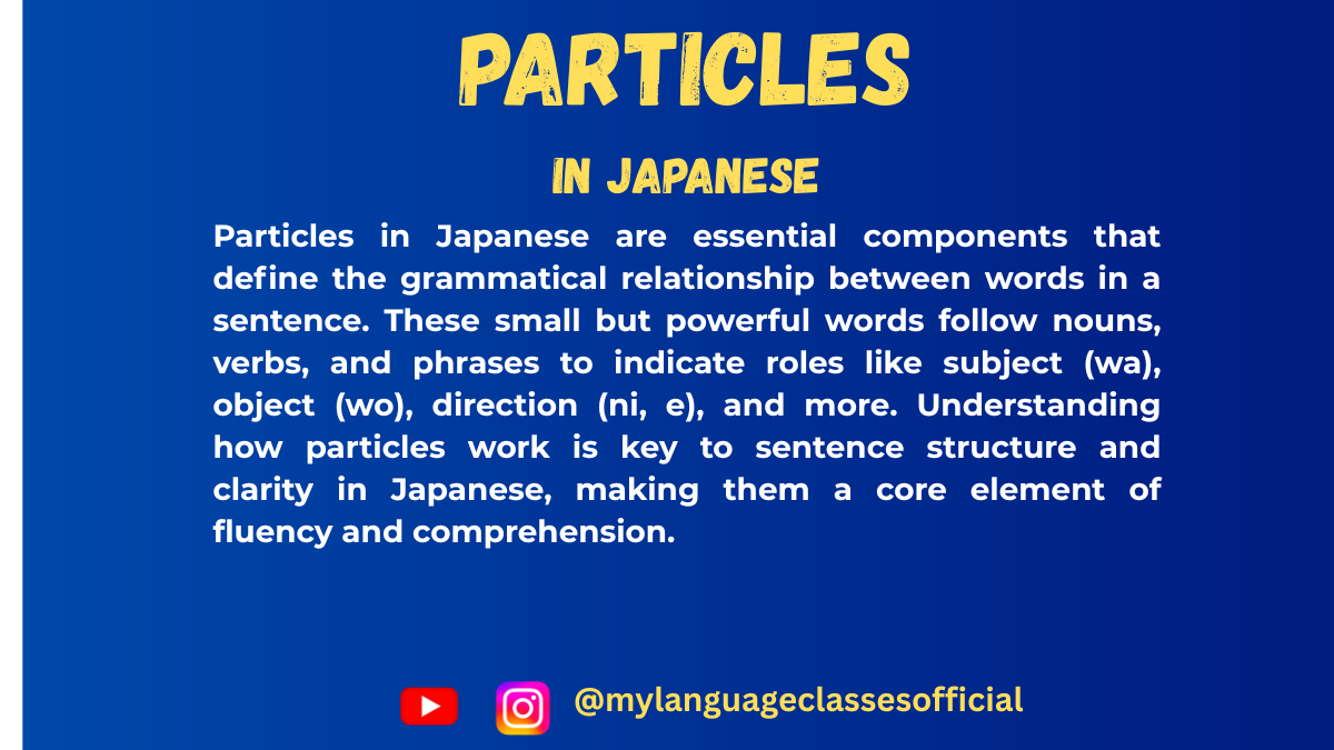 Mastering Japanese Particles | My Language Classes
