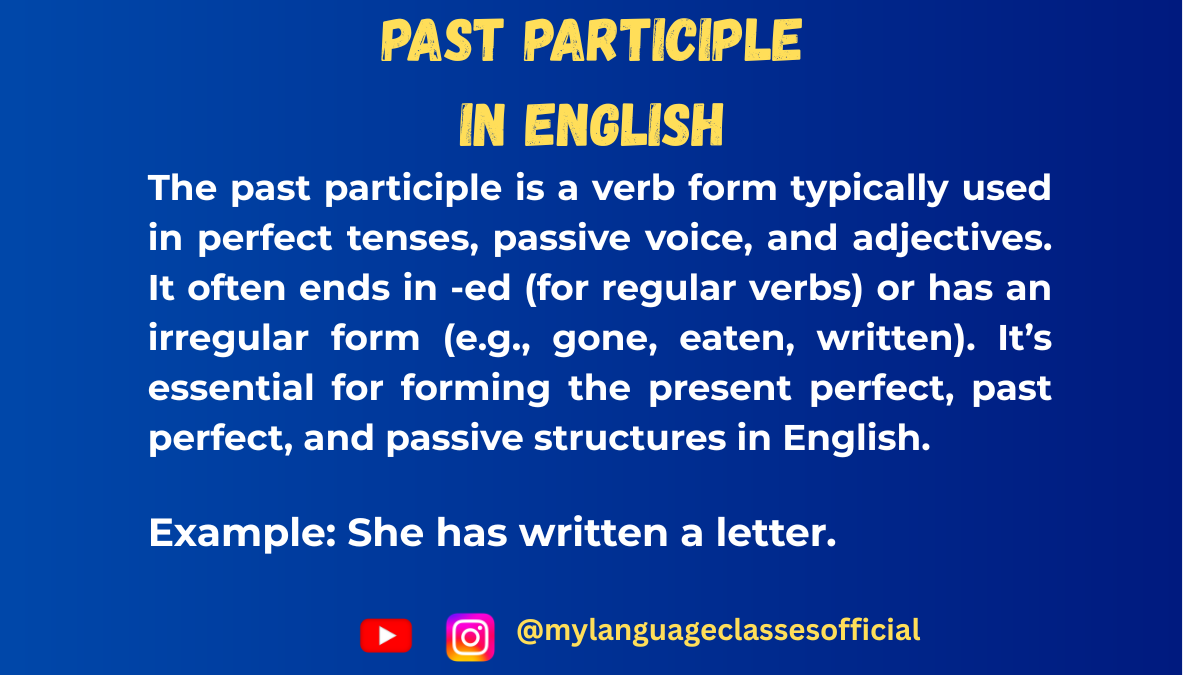Mastering the Past Participle in English: A Simple Guide with Examples and Rules