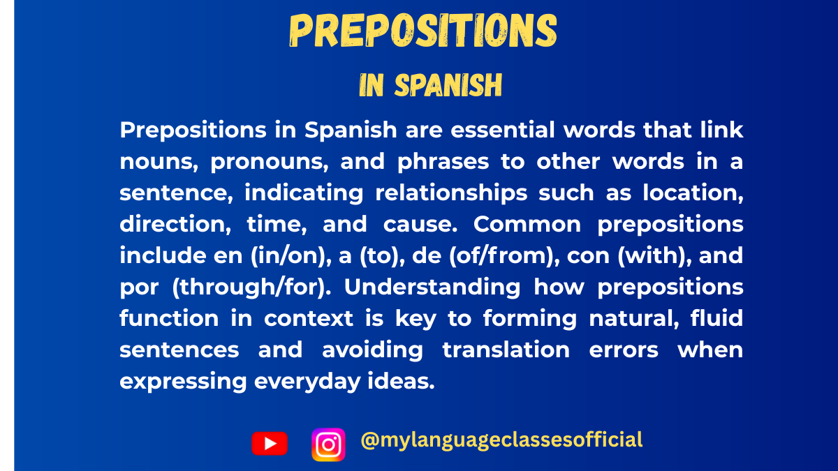 How to Use Spanish Prepositions Correctly: Rules, Examples & Common Mistakes Explained