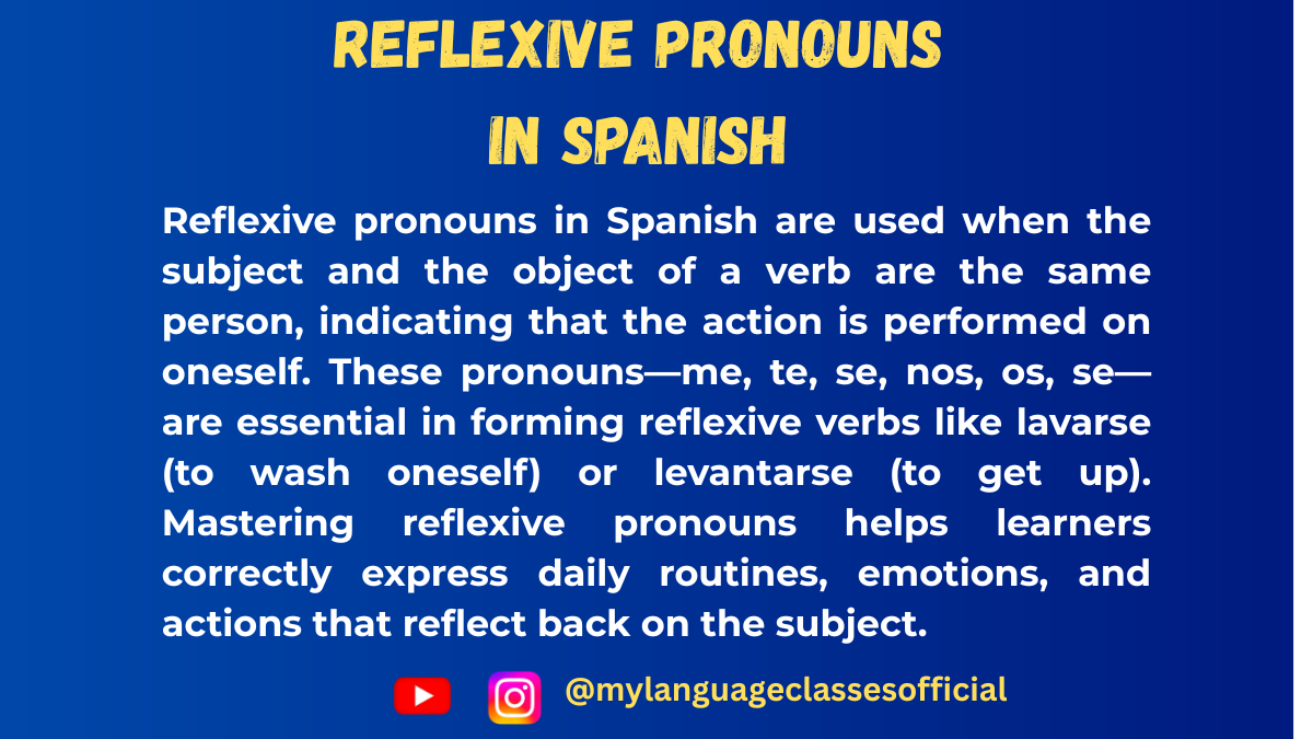 Mastering Spanish Reflexive Pronouns: A Simple Guide to Me, Te, Se, Nos, Os, Se for Daily Routines