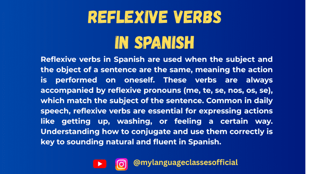 Reflexive Verbs in Spanish