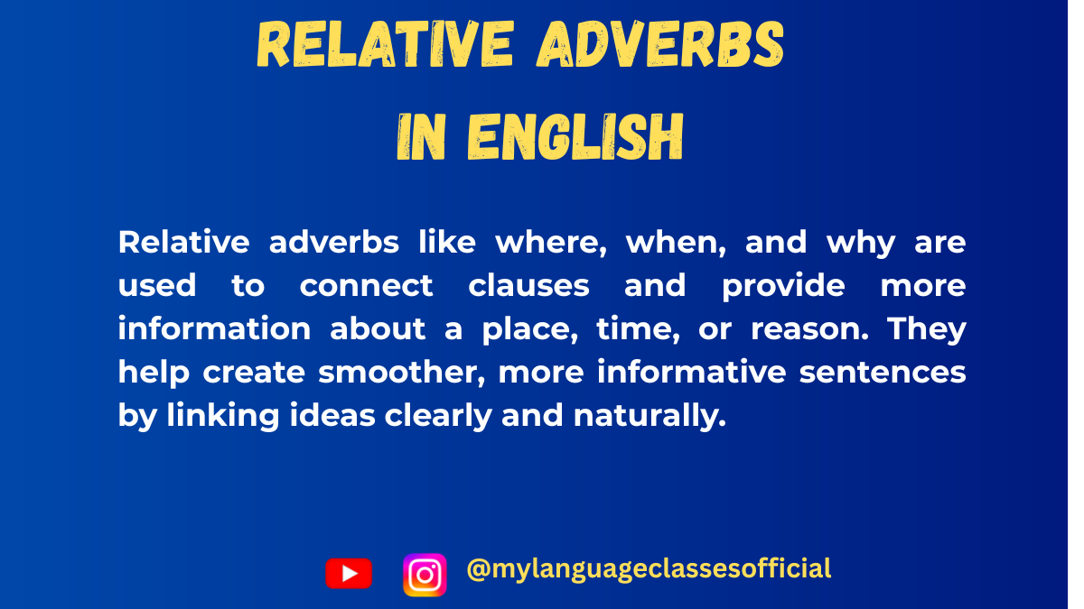 Mastering Relative Adverbs in English: A Comprehensive Guide