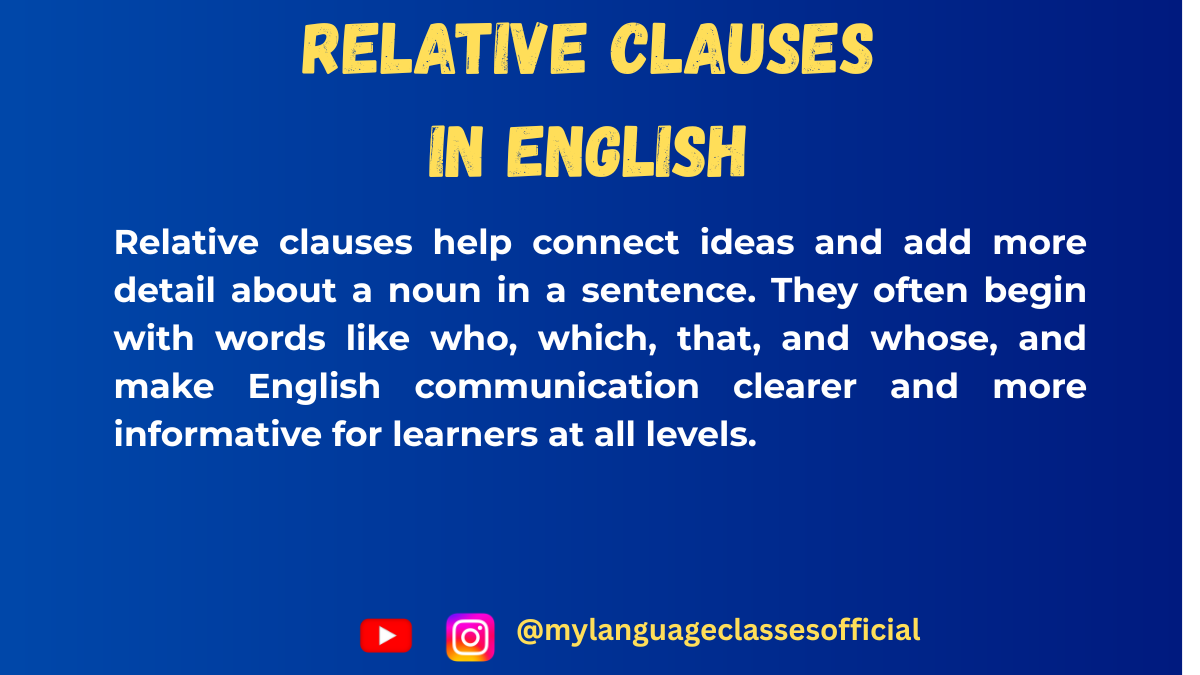 What are Relative Clauses in English: Who, Which, That & More Explained with Examples