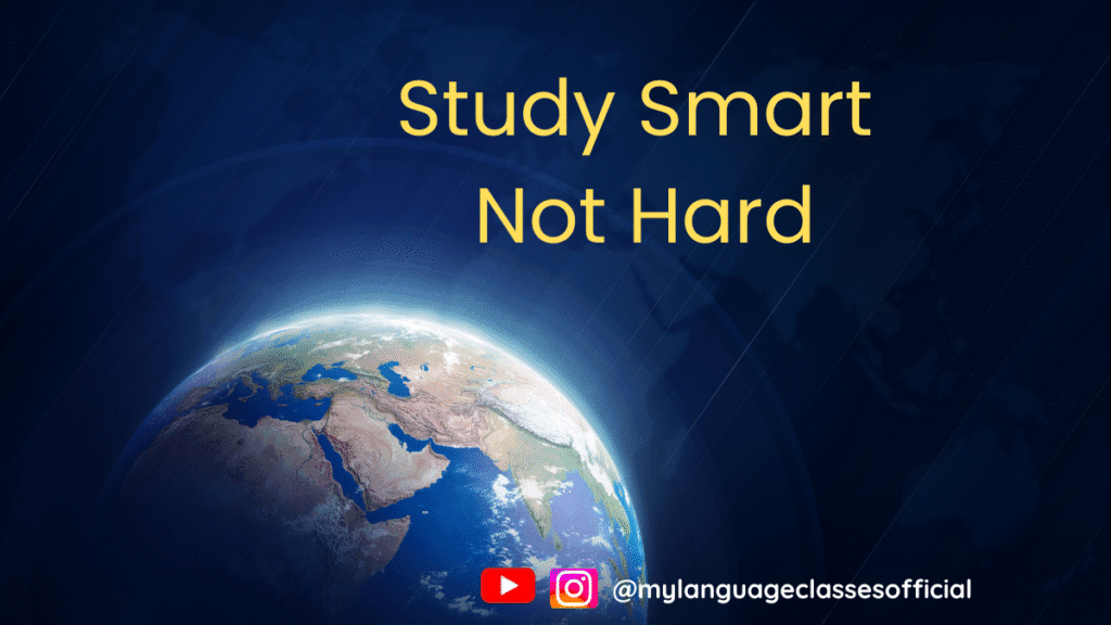 Best time of day to learn a language – study smart, not hard visual with productivity and focus message