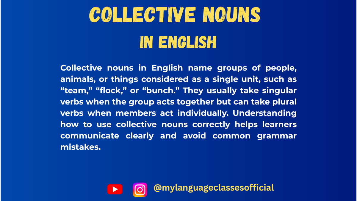 What Are Collective Nouns in English? | My Language Classes