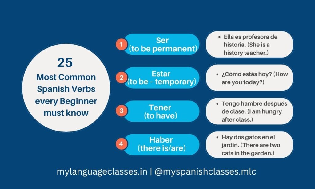 25 Most Common Spanish Verbs Every Beginner Must Know | My Language Classes