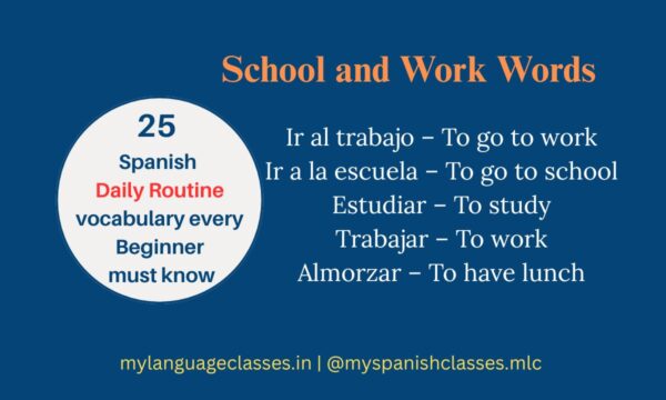 25 Spanish Daily Routine Vocabulary for Beginners | My Language Classes