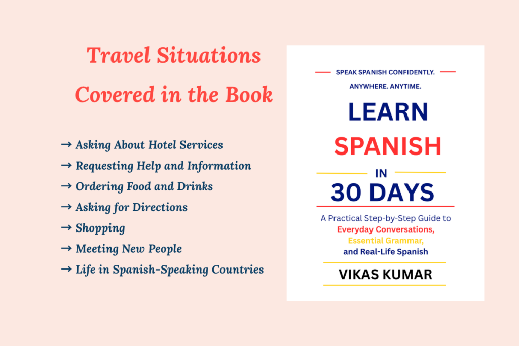 Learn Spanish in 30 Days for Travel, Hotels, Restaurants, and Everyday Situations