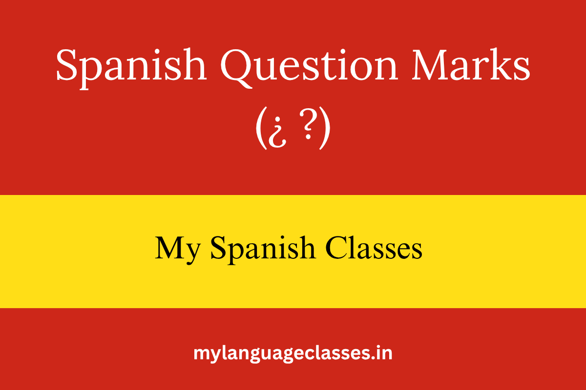 Spanish Question Marks